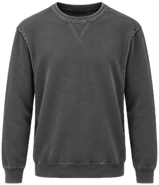 Charcoal crew-neck sweater